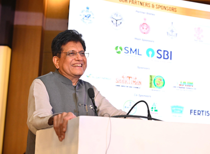 FTAs driving agri sector growth, 25 crore Soil Health Cards distributed: Piyush Goyal | FTAs driving agri sector growth, 25 crore Soil Health Cards distributed: Piyush Goyal FTAs driving agri sector growth, 25 crore Soil Health Cards distributed: Piyush Goyal | FTAs driving agri sector growth, 25 crore Soil Health Cards distributed: Piyush Goyal