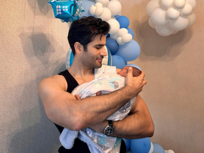 Karan Tacker gets emotional as he holds his newborn nephew in his arms | Karan Tacker gets emotional as he holds his newborn nephew in his arms