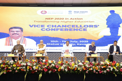 Dharmendra Pradhan flags off national meet on NEP implementation in Gujarat | Dharmendra Pradhan flags off national meet on NEP implementation in Gujarat