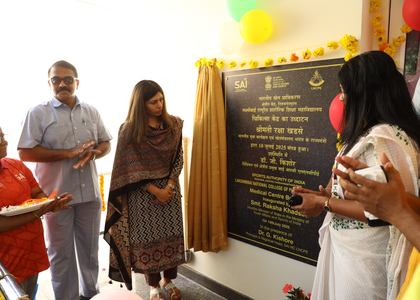 MoS Raksha Khadse conducts review of SAI Trivandrum; inaugurates medical centre extension | MoS Raksha Khadse conducts review of SAI Trivandrum; inaugurates medical centre extension