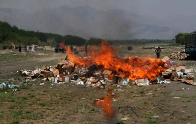 Afghan authorities destroy 65 tonnes of expired food items in Kabul | Afghan authorities destroy 65 tonnes of expired food items in Kabul Afghan authorities destroy 65 tonnes of expired food items in Kabul | Afghan authorities destroy 65 tonnes of expired food items in Kabul
