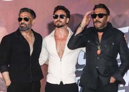 Tiger Shroff surprises dad Jackie Shroff during the 'Hunter Season 2' trailer launch | Tiger Shroff surprises dad Jackie Shroff during the 'Hunter Season 2' trailer launch