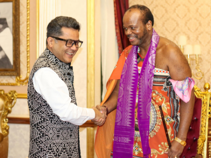 MoS Margherita meets King of Eswatini during his official visit to African nation | MoS Margherita meets King of Eswatini during his official visit to African nation