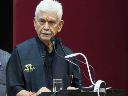 Peace will be established by destroying entire terror machinery, says J&K L-G | Peace will be established by destroying entire terror machinery, says J&K L-G