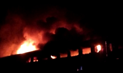 Fire breaks out in Garib Rath Express engine at Sendra Station; trains halted | Fire breaks out in Garib Rath Express engine at Sendra Station; trains halted
