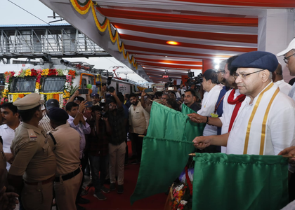 Hyderabad-Jodhpur Express train flagged off | Hyderabad-Jodhpur Express train flagged off