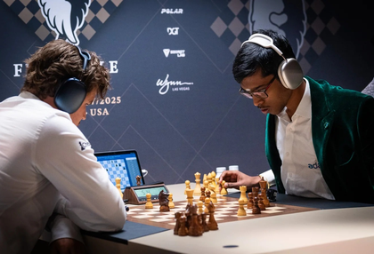Freestyle Chess Grand Slam: Carlsen beats Pragg & Arjun, sets third-place showdown with Nakamura | Freestyle Chess Grand Slam: Carlsen beats Pragg & Arjun, sets third-place showdown with Nakamura