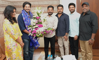 Dulquer Salmaan meets Telangana CM to thank him for the Gaddar Telangana State Film Award | Dulquer Salmaan meets Telangana CM to thank him for the Gaddar Telangana State Film Award