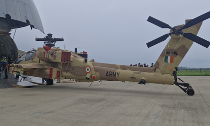 Three AH-64E Apache Attack Helicopters from US land in Hindon, likely to be deployed at Western Front | Three AH-64E Apache Attack Helicopters from US land in Hindon, likely to be deployed at Western Front Three AH-64E Apache Attack Helicopters from US land in Hindon, likely to be deployed at Western Front | Three AH-64E Apache Attack Helicopters from US land in Hindon, likely to be deployed at Western Front