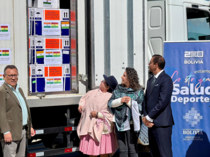 Bolivia thanks India for donating measles vaccine, hails 'timely' response | Bolivia thanks India for donating measles vaccine, hails 'timely' response Bolivia thanks India for donating measles vaccine, hails 'timely' response | Bolivia thanks India for donating measles vaccine, hails 'timely' response
