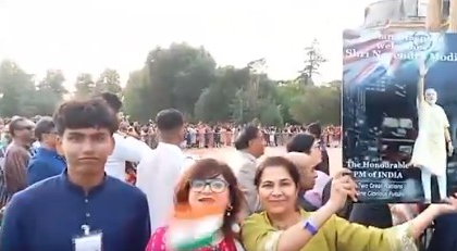 Indian diaspora in London greet PM Modi with chants of 'Bharat Mata Ki Jai' and 'Vande Mataram' on historic visit to UK | Indian diaspora in London greet PM Modi with chants of 'Bharat Mata Ki Jai' and 'Vande Mataram' on historic visit to UK