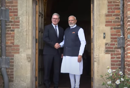 PM Modi meets Keir Starmer ahead of key FTA deal signing | PM Modi meets Keir Starmer ahead of key FTA deal signing