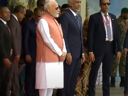 PM Modi lands in Male to attend Maldives' 60th Independence Day as guest of honour | PM Modi lands in Male to attend Maldives' 60th Independence Day as guest of honour PM Modi lands in Male to attend Maldives' 60th Independence Day as guest of honour | PM Modi lands in Male to attend Maldives' 60th Independence Day as guest of honour