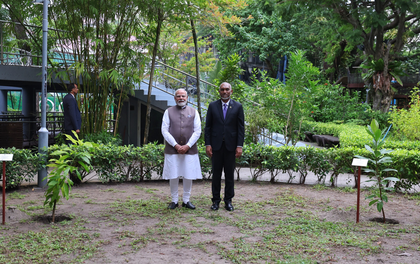 PM Modi continues to expand 'Ek Ped Maa Ke Naam' initiative globally with tree plantation in Maldives | PM Modi continues to expand 'Ek Ped Maa Ke Naam' initiative globally with tree plantation in Maldives PM Modi continues to expand 'Ek Ped Maa Ke Naam' initiative globally with tree plantation in Maldives | PM Modi continues to expand 'Ek Ped Maa Ke Naam' initiative globally with tree plantation in Maldives