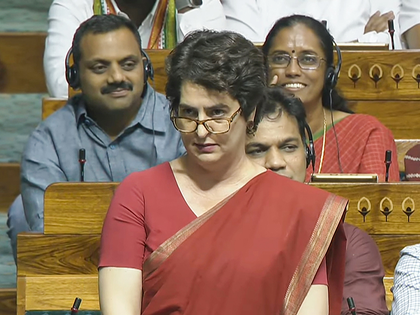 For first time in history, war stopped but was announced by US President: Priyanka Gandhi | For first time in history, war stopped but was announced by US President: Priyanka Gandhi For first time in history, war stopped but was announced by US President: Priyanka Gandhi | For first time in history, war stopped but was announced by US President: Priyanka Gandhi