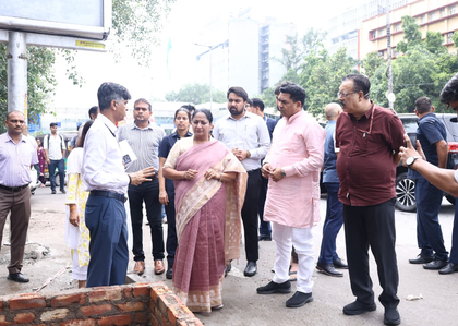 Waterlogging: Delhi CM Rekha Gupta conducts inspection at ITO | Waterlogging: Delhi CM Rekha Gupta conducts inspection at ITO Waterlogging: Delhi CM Rekha Gupta conducts inspection at ITO | Waterlogging: Delhi CM Rekha Gupta conducts inspection at ITO