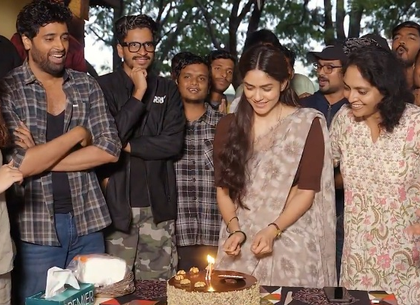 Adivi Sesh's 'Dacoit' unit celebrates Mrunal Thakur's birthday well in advance! | Adivi Sesh's 'Dacoit' unit celebrates Mrunal Thakur's birthday well in advance!