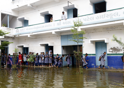 Gujarat sees monsoon revival, 217 talukas receive rainfall in 24 hours | Gujarat sees monsoon revival, 217 talukas receive rainfall in 24 hours Gujarat sees monsoon revival, 217 talukas receive rainfall in 24 hours | Gujarat sees monsoon revival, 217 talukas receive rainfall in 24 hours
