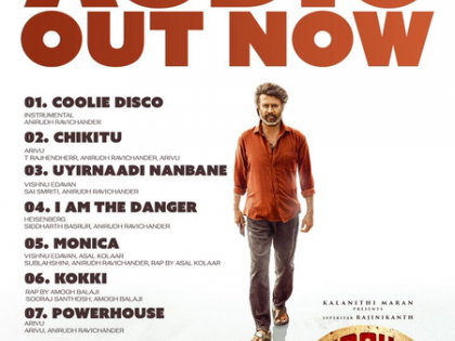 Complete audio of Rajinikanth's 'Coolie' released | Complete audio of Rajinikanth's 'Coolie' released
