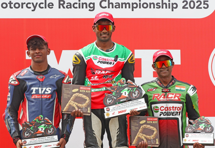 Rahil Pillarisetty pulls off thrilling win in Rolon Round of National Motorcycle Racing Championship | Rahil Pillarisetty pulls off thrilling win in Rolon Round of National Motorcycle Racing Championship Rahil Pillarisetty pulls off thrilling win in Rolon Round of National Motorcycle Racing Championship | Rahil Pillarisetty pulls off thrilling win in Rolon Round of National Motorcycle Racing Championship