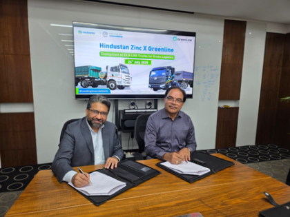 Hindustan Zinc deepens partnership with GreenLine Mobility to deploy EV and LNG Trucks for green logistics | Hindustan Zinc deepens partnership with GreenLine Mobility to deploy EV and LNG Trucks for green logistics