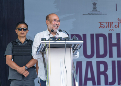 Former CM Biren Singh calls for restoration of elected government in Manipur | Former CM Biren Singh calls for restoration of elected government in Manipur Former CM Biren Singh calls for restoration of elected government in Manipur | Former CM Biren Singh calls for restoration of elected government in Manipur