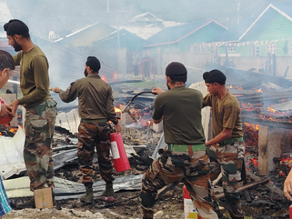 Arunachal: Indian Army swiftly responds to Menchuka fire, saves lives and homes | Arunachal: Indian Army swiftly responds to Menchuka fire, saves lives and homes