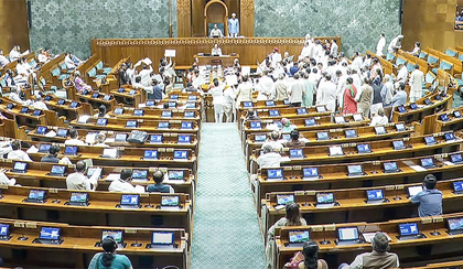 Oppn protest disrupts Lok Sabha, adjourned till Monday | Oppn protest disrupts Lok Sabha, adjourned till Monday