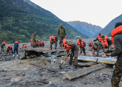 Six days after Uttarkashi cloudburst, 9 Army soldiers still missing  | Six days after Uttarkashi cloudburst, 9 Army soldiers still missing 