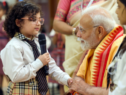 PM Modi celebrates Raksha Bandhan at 7 LKM; children & Brahma Kumaris tie 'rakhi' to him | PM Modi celebrates Raksha Bandhan at 7 LKM; children & Brahma Kumaris tie 'rakhi' to him PM Modi celebrates Raksha Bandhan at 7 LKM; children & Brahma Kumaris tie 'rakhi' to him | PM Modi celebrates Raksha Bandhan at 7 LKM; children & Brahma Kumaris tie 'rakhi' to him