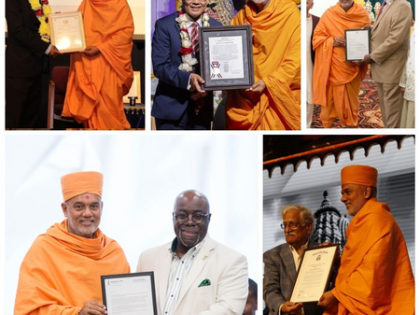 BAPS' Gnanvatsal Swami honoured across the US | BAPS' Gnanvatsal Swami honoured across the US BAPS' Gnanvatsal Swami honoured across the US | BAPS' Gnanvatsal Swami honoured across the US