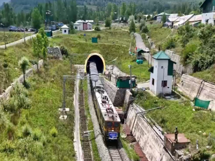 Historical milestone in Kashmir's goods transport as first freight train reaches Anantnag | Historical milestone in Kashmir's goods transport as first freight train reaches Anantnag Historical milestone in Kashmir's goods transport as first freight train reaches Anantnag | Historical milestone in Kashmir's goods transport as first freight train reaches Anantnag