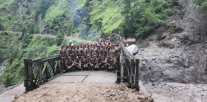 Uttarkashi cloudburst: BRO, Army complete Bailey bridge construction in Dharali, restore vital link | Uttarkashi cloudburst: BRO, Army complete Bailey bridge construction in Dharali, restore vital link Uttarkashi cloudburst: BRO, Army complete Bailey bridge construction in Dharali, restore vital link | Uttarkashi cloudburst: BRO, Army complete Bailey bridge construction in Dharali, restore vital link