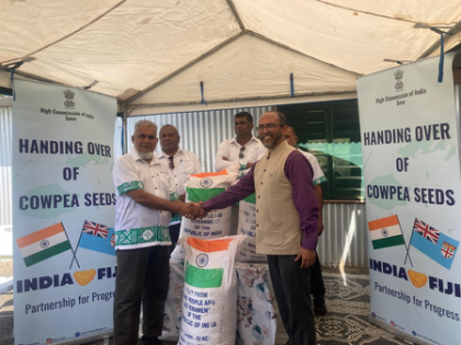 India hands over 5 metric tonnes of black-eyed Cowpea seeds to Fiji for agricultural aid | India hands over 5 metric tonnes of black-eyed Cowpea seeds to Fiji for agricultural aid
