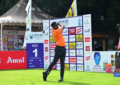 Mysuru Open 2025: Yuvraj Sandhu emerges leader with scorching 61 in round one | Mysuru Open 2025: Yuvraj Sandhu emerges leader with scorching 61 in round one
