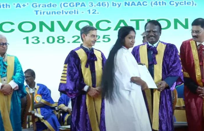 PhD student refuses to receive degree from TN Governor, accepts from Vice-Chancellor | PhD student refuses to receive degree from TN Governor, accepts from Vice-Chancellor