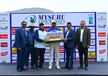 Mysuru Open 2025: Yuvraj Sandhu surges to thumping 8-shot win to clinch third title of season, extends lead in PGTI Order of Merit | Mysuru Open 2025: Yuvraj Sandhu surges to thumping 8-shot win to clinch third title of season, extends lead in PGTI Order of Merit
