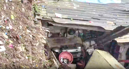 Two dead in landslide after heavy rain lashes Mumbai; flights, trains delayed | Two dead in landslide after heavy rain lashes Mumbai; flights, trains delayed