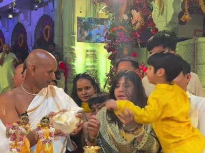 Ektaa Kapoor does ‘abhishek’ of Lord Krishna with son Ravie this Janmashtami | Ektaa Kapoor does ‘abhishek’ of Lord Krishna with son Ravie this Janmashtami