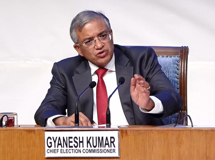 Can’t share machine-readable voter list as it may lead to breach of privacy: CEC Gyanesh Kumar | Can’t share machine-readable voter list as it may lead to breach of privacy: CEC Gyanesh Kumar