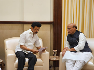 VP elections: Rajnath Singh speaks to CM Stalin to seek support for CP Radhakrishnan | VP elections: Rajnath Singh speaks to CM Stalin to seek support for CP Radhakrishnan