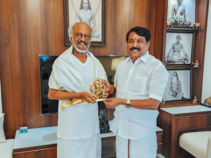 TN BJP chief Nainar Nagendran greets Rajinikanth on completion of 50 years in cinema | TN BJP chief Nainar Nagendran greets Rajinikanth on completion of 50 years in cinema