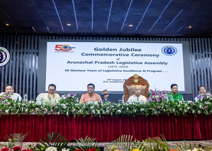 Golden jubilee celebrations of Arunachal Assembly: LS Speaker hails constructive debates in House | Golden jubilee celebrations of Arunachal Assembly: LS Speaker hails constructive debates in House