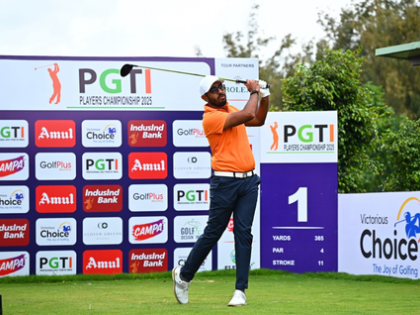 Yuvraj Sandhu continues hot streak with opening round 63 for lead at PGTI Players Championship | Yuvraj Sandhu continues hot streak with opening round 63 for lead at PGTI Players Championship