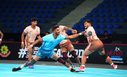 Kurnool Knights win twice, Amravati Crushers extend unbeaten streak on Day 5 of Yuva Andhra C'ship | Kurnool Knights win twice, Amravati Crushers extend unbeaten streak on Day 5 of Yuva Andhra C'ship