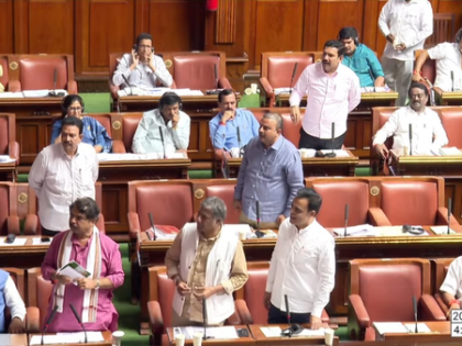 Denied discussion over K'taka CM's 'internal reservation' remark, BJP legislators stage walkout | Denied discussion over K'taka CM's 'internal reservation' remark, BJP legislators stage walkout