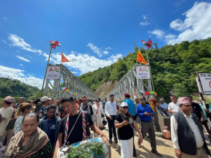 Nepal's longest modular bridge built with Indian assistance inaugurated in Panchthar | Nepal's longest modular bridge built with Indian assistance inaugurated in Panchthar