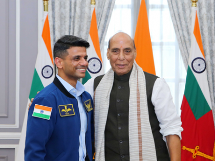 ‘His inspiring journey will motivate young minds’: Rajnath Singh after meeting Group Capt Shubhanshu Shukla | ‘His inspiring journey will motivate young minds’: Rajnath Singh after meeting Group Capt Shubhanshu Shukla ‘His inspiring journey will motivate young minds’: Rajnath Singh after meeting Group Capt Shubhanshu Shukla | ‘His inspiring journey will motivate young minds’: Rajnath Singh after meeting Group Capt Shubhanshu Shukla