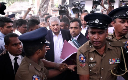 Former Lankan Prez Wickremesinghe remanded on charges of misuse of State Funds | Former Lankan Prez Wickremesinghe remanded on charges of misuse of State Funds Former Lankan Prez Wickremesinghe remanded on charges of misuse of State Funds | Former Lankan Prez Wickremesinghe remanded on charges of misuse of State Funds