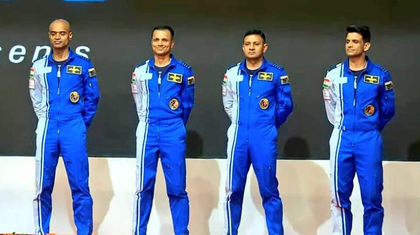 Gaganyatris to be felicitated today at Air Force Auditorium in Delhi | Gaganyatris to be felicitated today at Air Force Auditorium in Delhi Gaganyatris to be felicitated today at Air Force Auditorium in Delhi | Gaganyatris to be felicitated today at Air Force Auditorium in Delhi